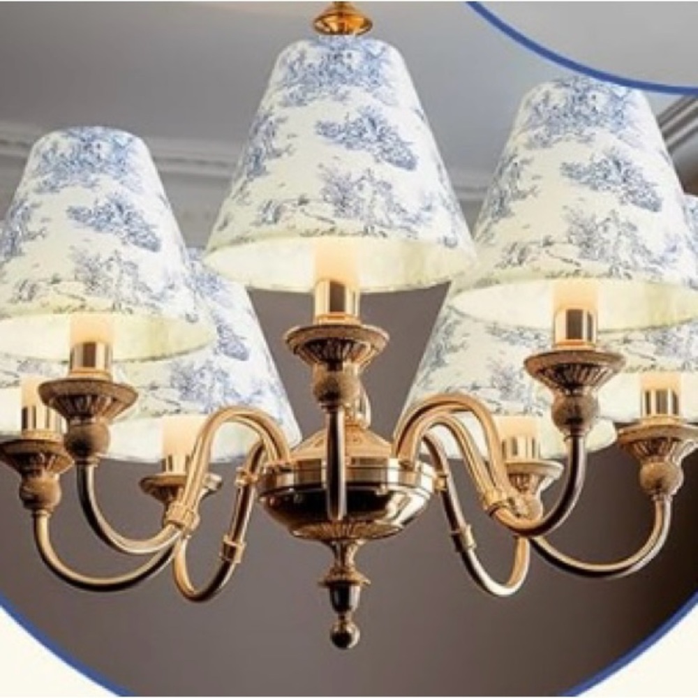 Six New without tag easy to Install Lamp Shade Cover